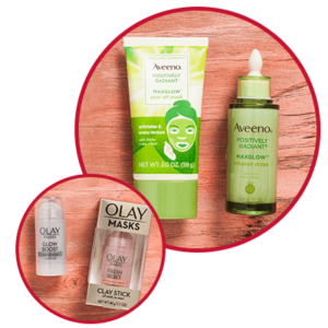 New at Bartell's Aveeno and Olay face masks