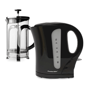 french press electric tea kettle dorm living