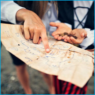 Talk Like a Pirate Day treasure map
