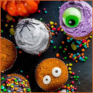 Halloween Activities Crafts and Snacks Cupcakes