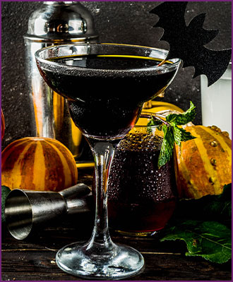 Halloween Spooky Cocktails Black Magic