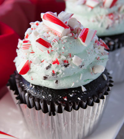 Fall Baking Peppermint Mocha Cupcakes