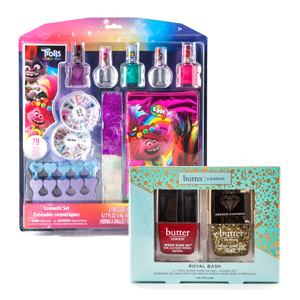 Toy N Joy Beauty Gift Trolls Nail Gift Set, Butter London Nail Color Gift Set