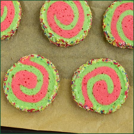 12 Days of Holiday Baking Pinwheel Cookies