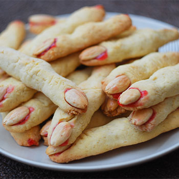 Halloween recipes With Finger cookies